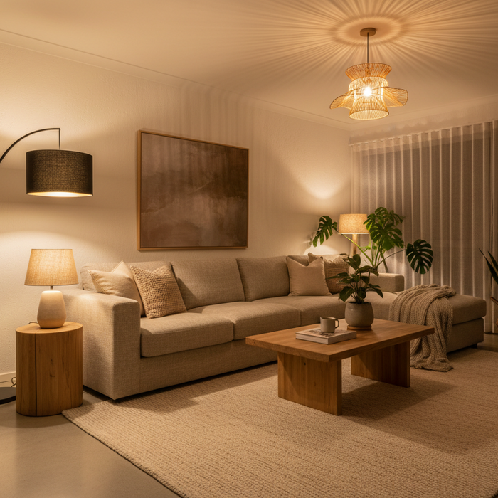 How to Layer Lighting in a Living Room on a Budget