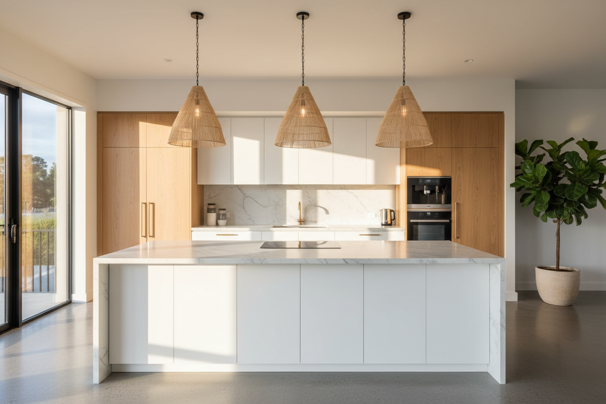 How to Light a Kitchen Island (Pendant Sizing Guide)