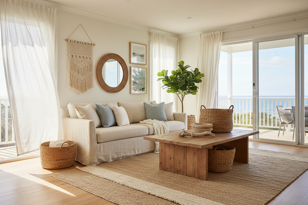 Coastal Living Room Ideas for a Relaxed Australian Home