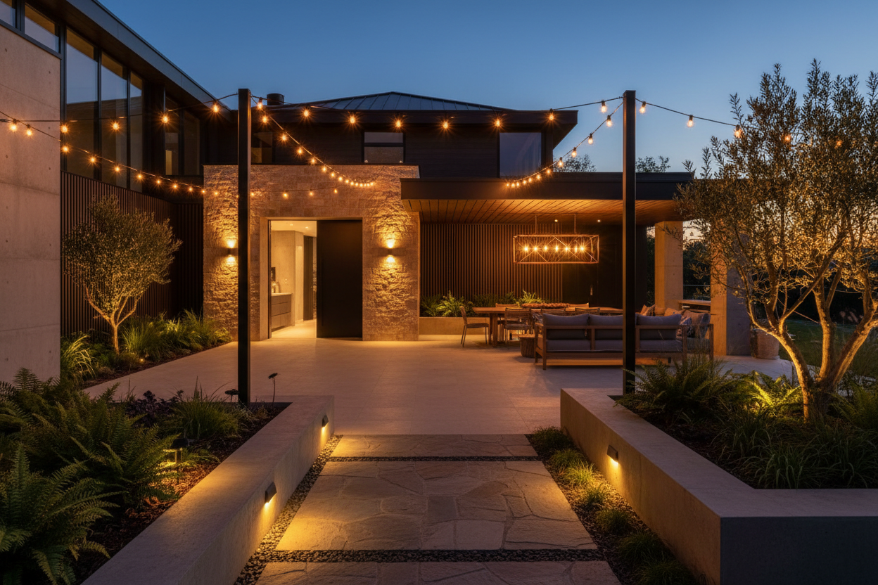 How to Light an Outdoor Entertaining Area Like a Designer