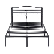 Artiss Bed Frame Queen Size with Charging Station WAVE - Lucendi Home