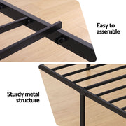Artiss Bed Frame Single Size with Charging Station WAVE - Lucendi Home