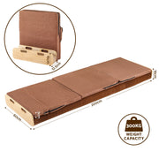 Artiss Folding Kraft Paper Bed Frame with Mattress and Pillow 300kg Capacity 200x60cm - Lucendi Home