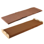 Artiss Folding Kraft Paper Bed Frame with Mattress and Pillow 300kg Capacity 200x60cm - Lucendi Home