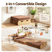 Artiss Folding Kraft Paper Bed Frame with Mattress and Pillow 300kg Capacity 200x60cm - Lucendi Home