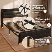 Artiss King Bed Frame with Storage Headboard SAA Certified Charging Station - Lucendi Home