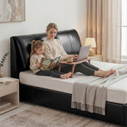 Artiss Queen Bed Frame Gas Lift Storage 3 Drawers Adjustable Headboard Platform Bed Black - Lucendi Home