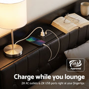 Artiss Queen Bed Frame with Storage Headboard SAA Certified Charging Station - Lucendi Home