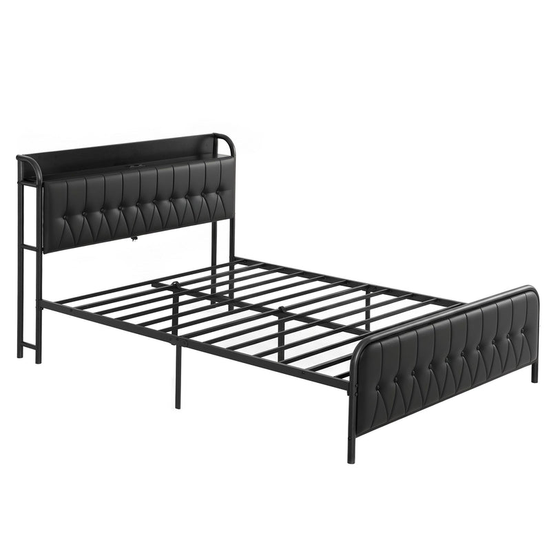 Artiss Queen Bed Frame with Storage Headboard SAA Certified Charging Station - Lucendi Home