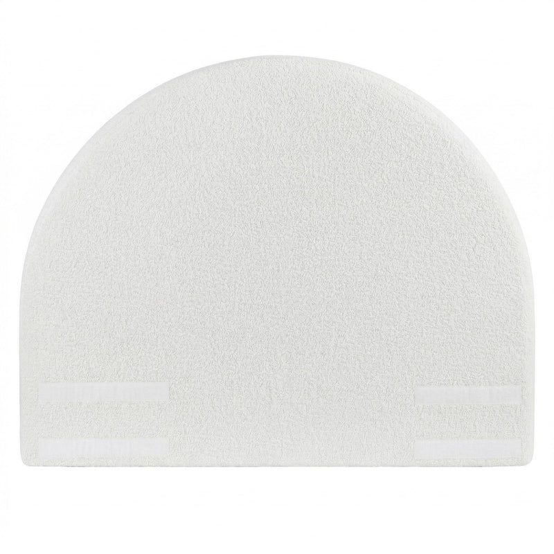 Boucle Fabric Headboard Double 154cm - Semi-Round No-Assembly Backrest - Lucendi Home