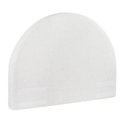 Boucle Fabric Headboard Double 154cm - Semi-Round No-Assembly Backrest - Lucendi Home