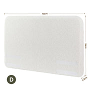 Boucle Fabric Headboard Double 155cm - No-Assembly Vacuum Compressed Backrest - Lucendi Home
