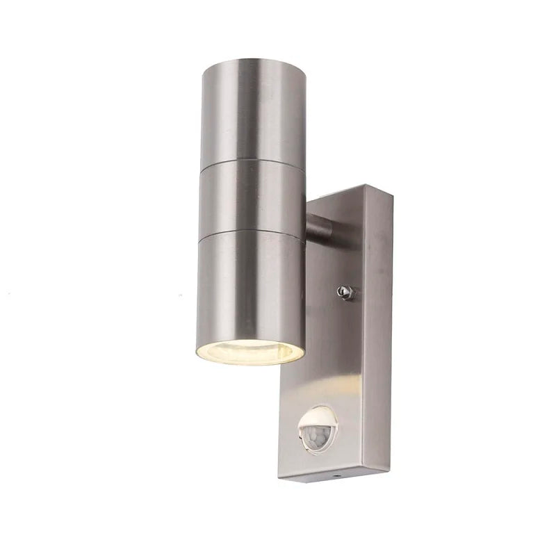 Apex Modern Motion Sensor Wall Sconce – Intelligent PIR Stainless Steel Outdoor Light