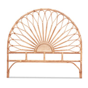 Rattan Bedhead Double Pine - MARI Tall Statement Boho Headboard - Lucendi Home