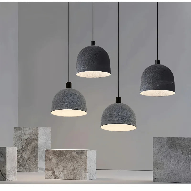 Aura Nordic Felt Pendant Light – Contemporary Sound-Absorbing Textured Chandelier