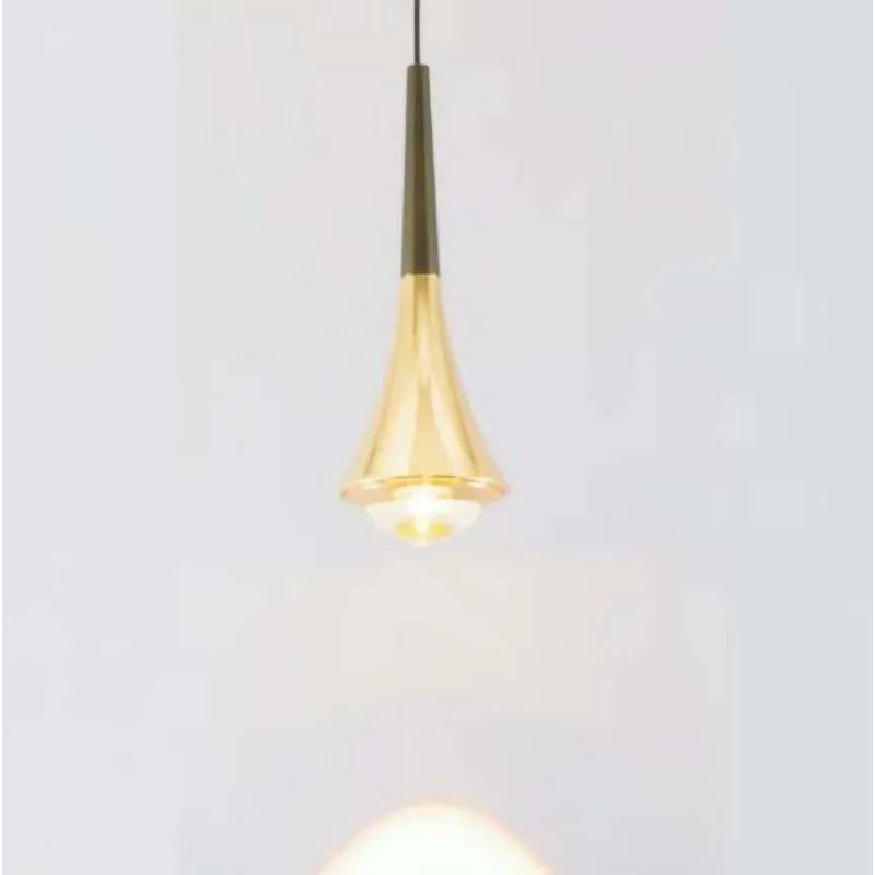 Tear Drop Pendant Chandelier - Pearl Black, Gold & White
