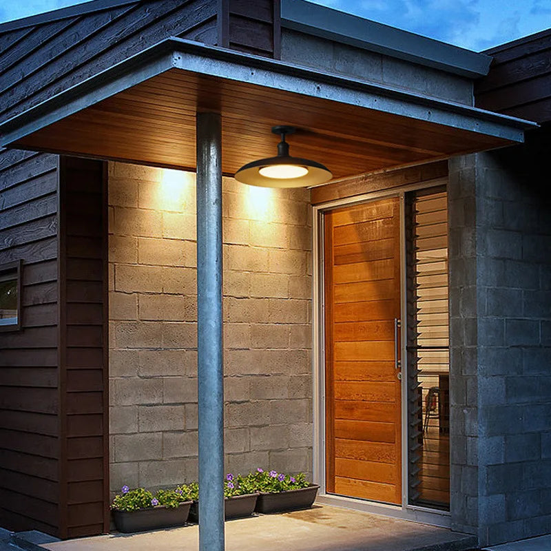 Outdoor Waterproof Ceiling Light – Industrial Minimalist Design