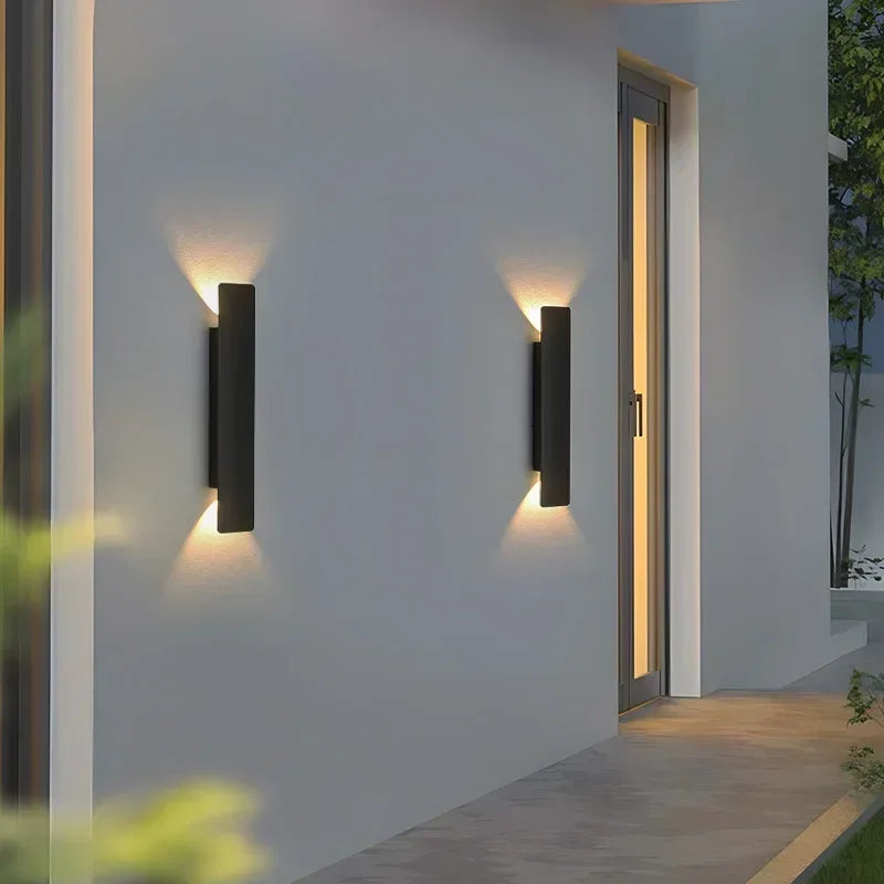 Apex Linear Waterproof Outdoor Wall Lamp – Modern Minimalist Exterior Strip Light
