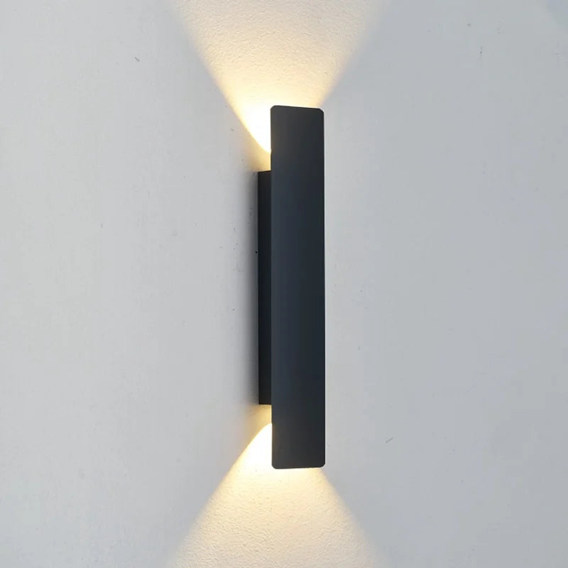 Apex Linear Waterproof Outdoor Wall Lamp – Modern Minimalist Exterior Strip Light