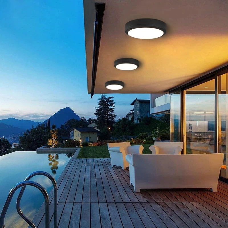 Waterproof Flush Ceiling Light – With Radar Motion Sensor