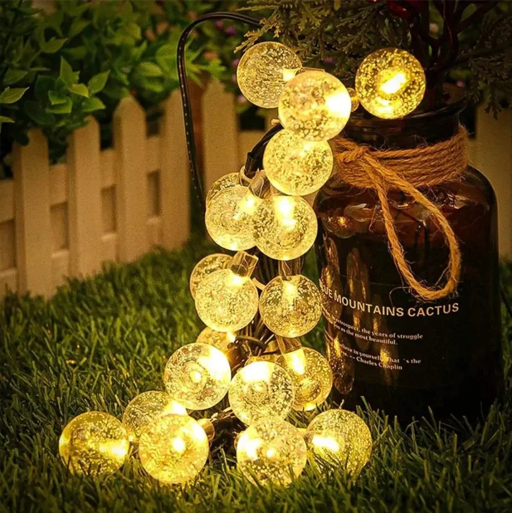Solar Sparkle Fairy String Lights – 12m Outdoor Waterproof LED Holiday Wire