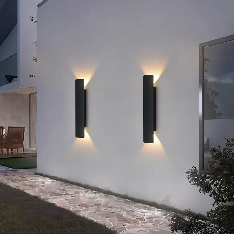 Apex Linear Waterproof Outdoor Wall Lamp – Modern Minimalist Exterior Strip Light