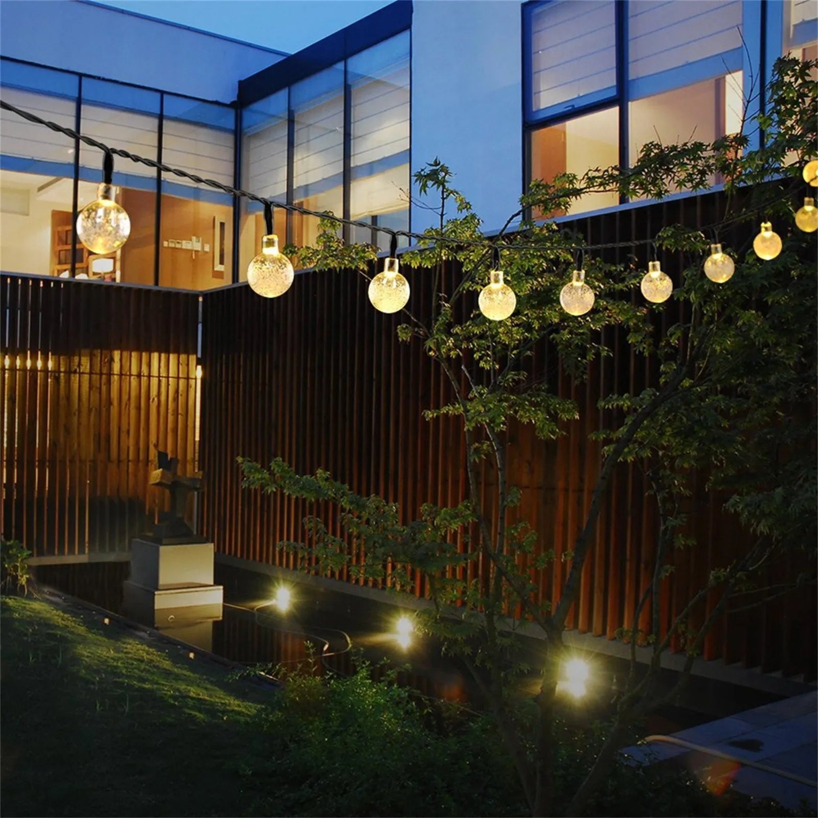 Solar Sparkle Fairy String Lights – 12m Outdoor Waterproof LED Holiday Wire