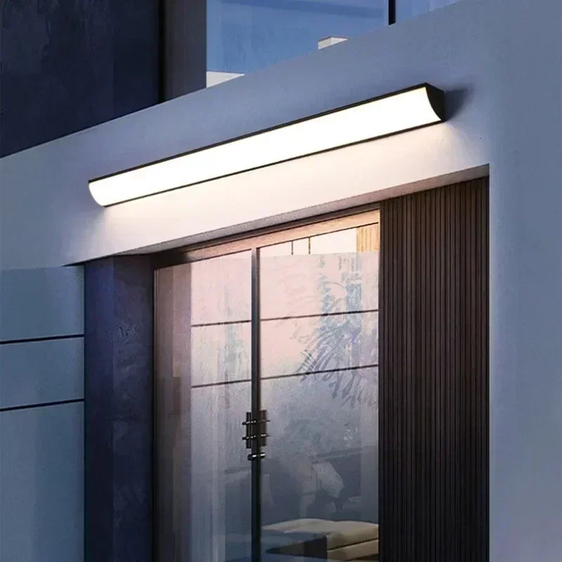 Aion Linear Sensor Outdoor Wall Lamp – Modern Minimalist Waterproof Exterior LED Light