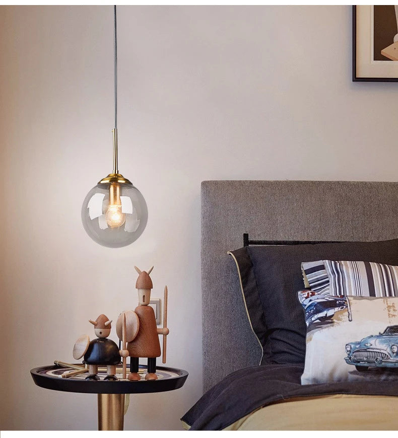 Aura Nordic Glass Pendant Light – Modern Minimalist Ceiling Fixture