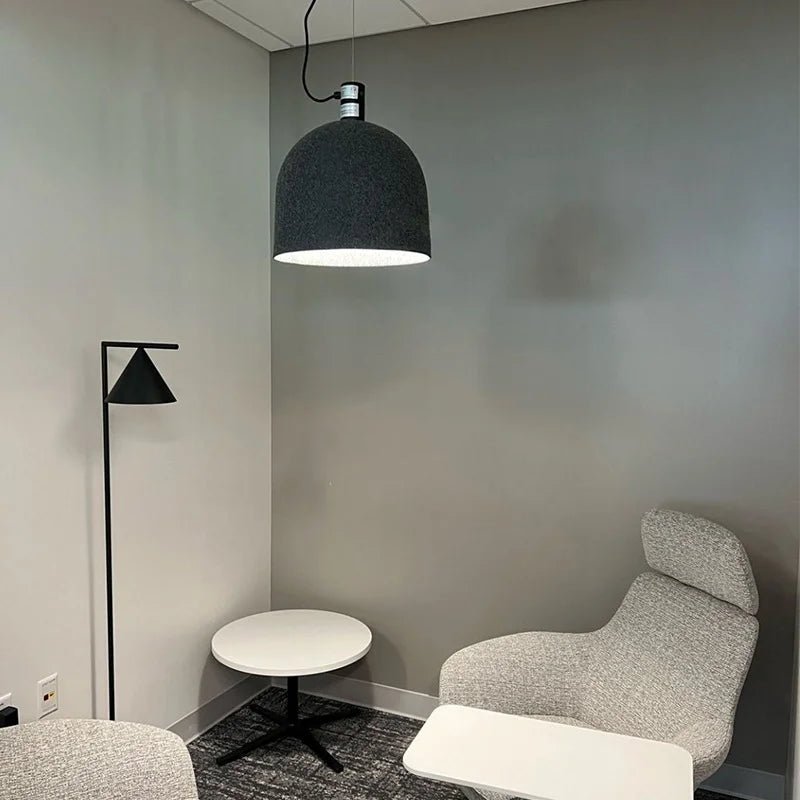 Aura Nordic Felt Pendant Light – Contemporary Sound-Absorbing Textured Chandelier