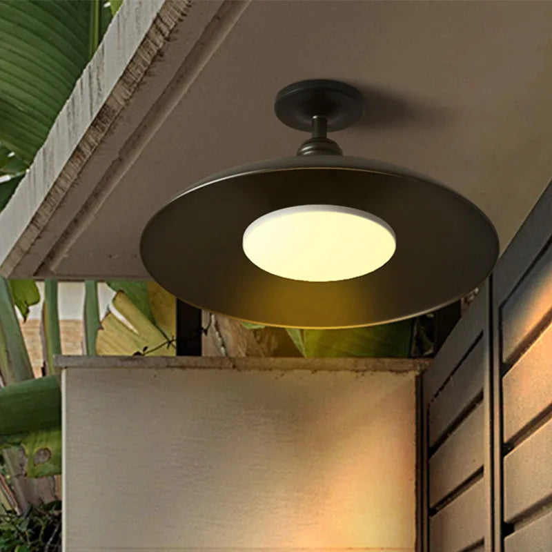 Outdoor Waterproof Ceiling Light – Industrial Minimalist Design