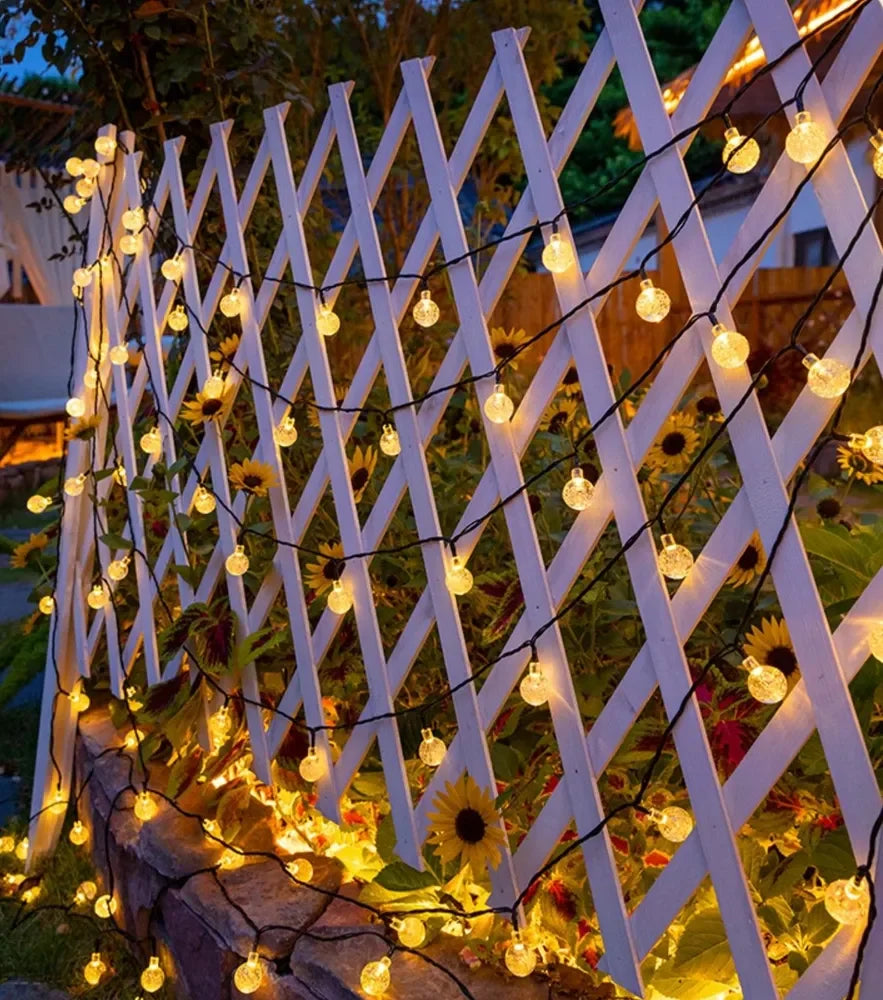 Solar Sparkle Fairy String Lights – 12m Outdoor Waterproof LED Holiday Wire