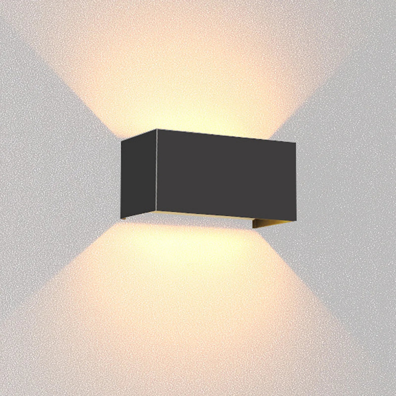 Helios Dual-Beam Outdoor Wall Lamp – Modern Up & Down Exterior Aluminum Light