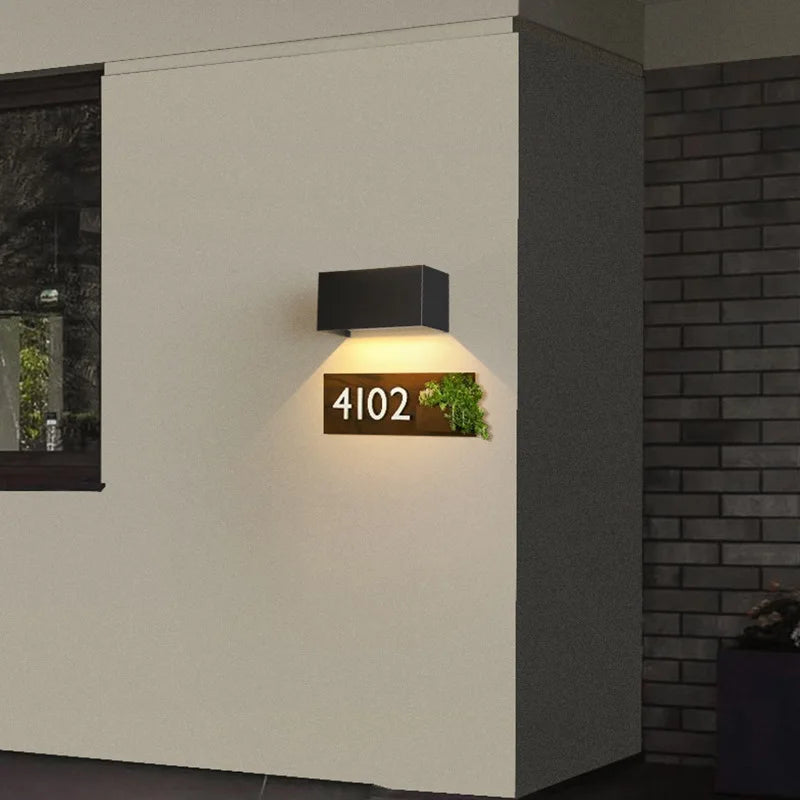 Helios Dual-Beam Outdoor Wall Lamp – Modern Up & Down Exterior Aluminum Light