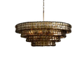 Aurelia 4-Tier Crystal Fringe Chandelier – Grand Modern Luxury Parlor Light