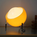 Aura Striped Glass Egg Table Lamp – Modern Hand-Blown Aesthetic LED Night Light