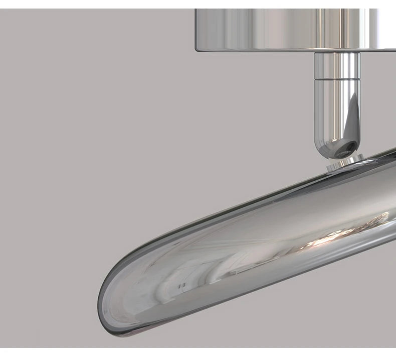 Modern Minimalist Ceiling Light – Black & Silver
