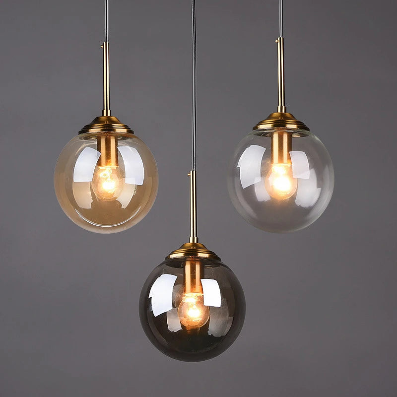 Aura Nordic Glass Pendant Light – Modern Minimalist Ceiling Fixture