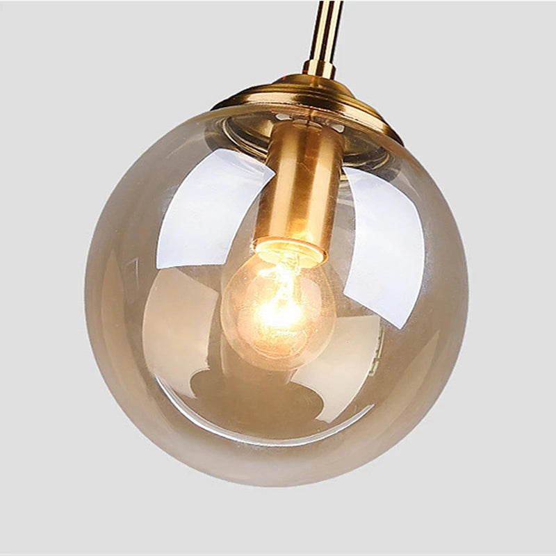 Aura Nordic Glass Pendant Light – Modern Minimalist Ceiling Fixture