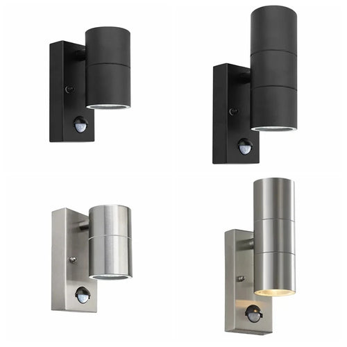 Apex Modern Motion Sensor Wall Sconce – Intelligent PIR Stainless Steel Outdoor Light