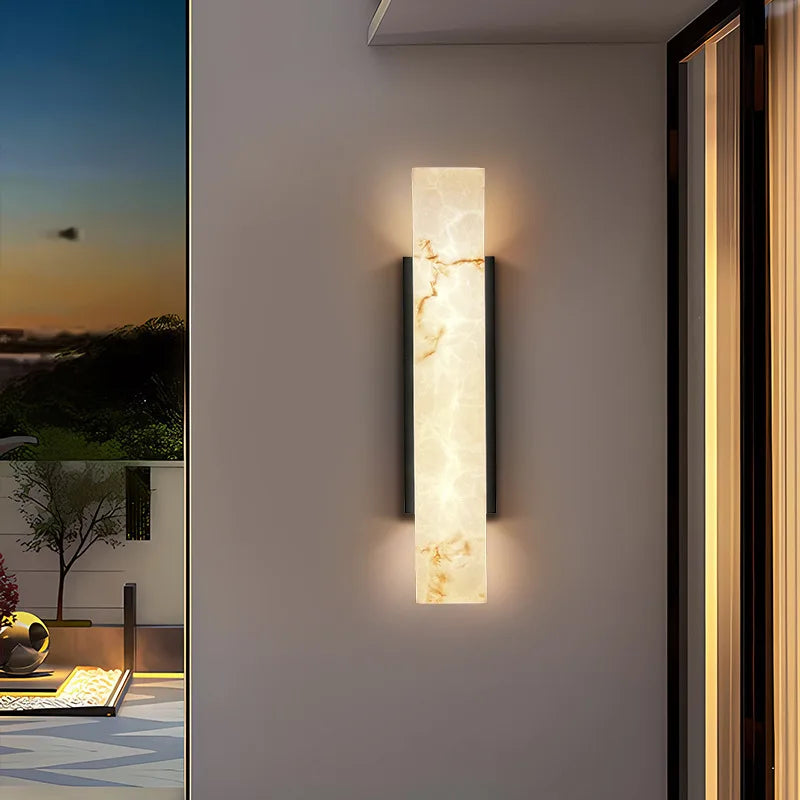 Onyx Modern Outdoor Wall Sconce – IP65 Waterproof Minimalist Porch Light