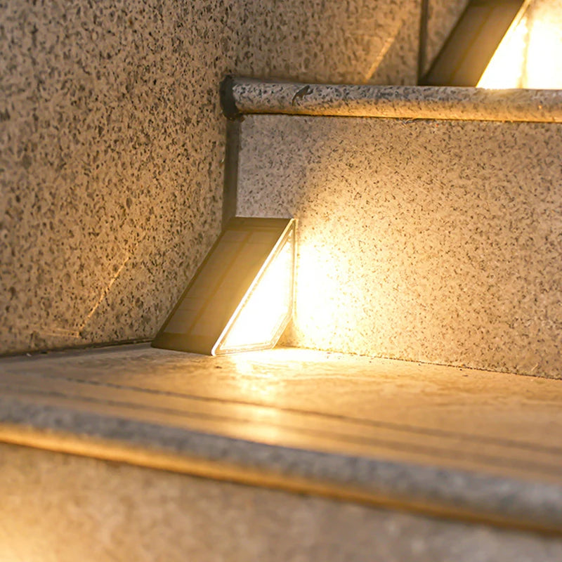 Helios Solar Powered LED Step Lights – IP67 Waterproof Outdoor Deck & Pathway Lighting (8-Pack)