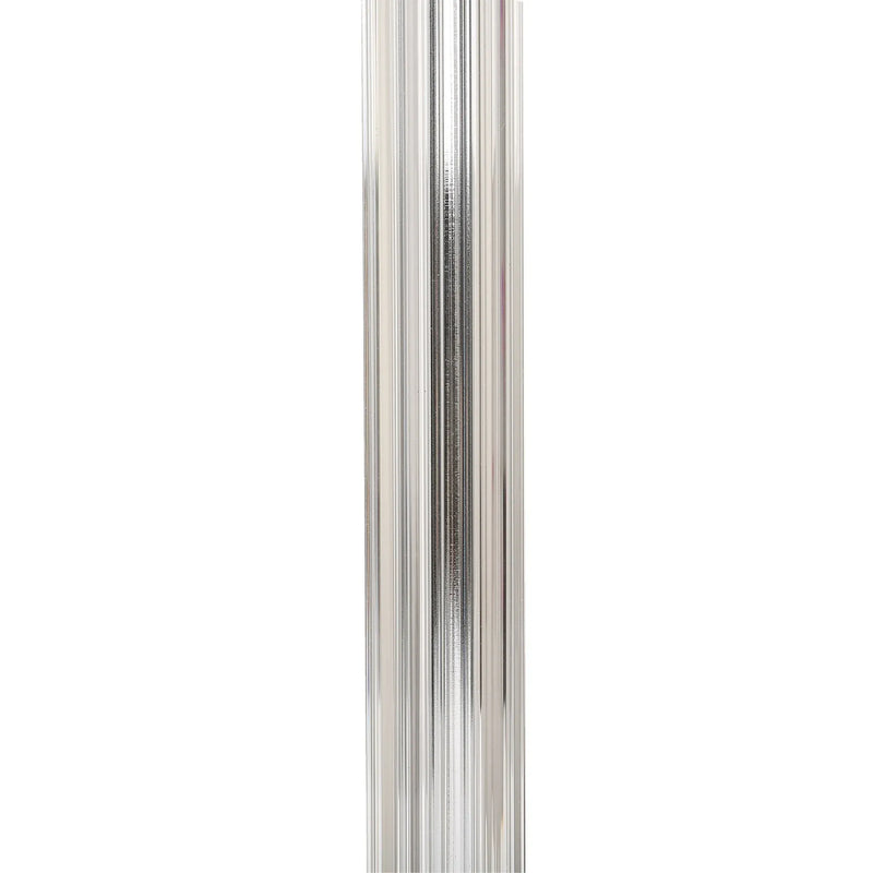 Cosima Table Lamp - Antique Silver Glass Rod Fabric Shade