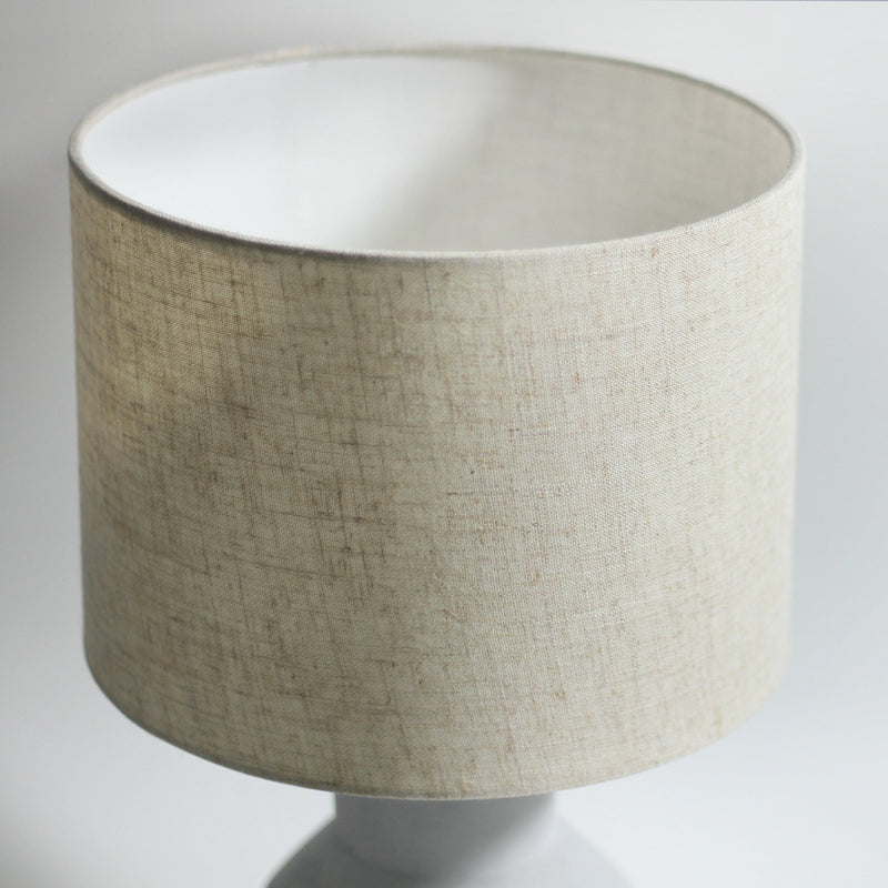 Sophie Table Lamp - Concrete and Timber Industrial Drum Shade